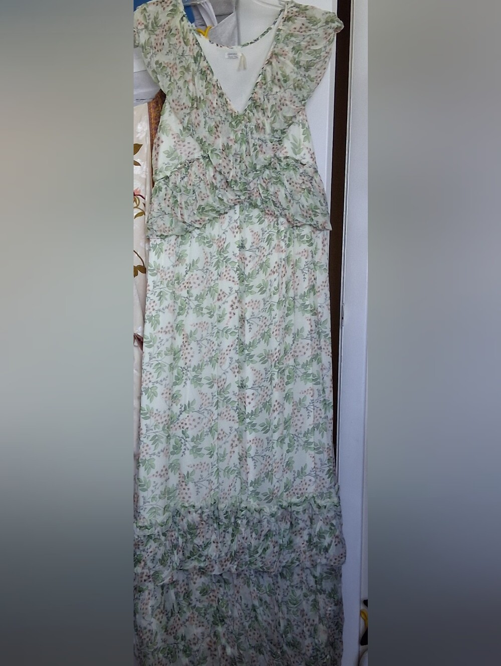 Leon Max Limited Edition Floribun Floral Maxi Dress size 6 US, 38 EU  /B1